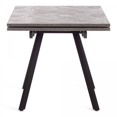 Стол Tetchair VIGO ЛДСП/HPL/металл, 120 x 80 x 30 х 30 х 75 см, Гранит темный/черный