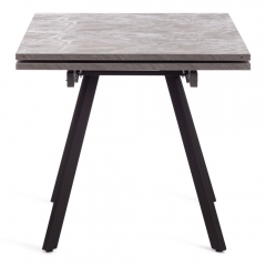 Стол Tetchair VIGO ЛДСП/HPL/металл, 120 x 80 x 30 х 30 х 75 см, Гранит темный/черный