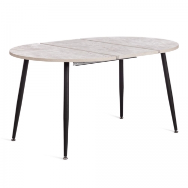 Стол Tetchair VELETA ЛДСП/HPL/металл, 100 x 100+40 x 75 см, Чёрная сосна/чёрный