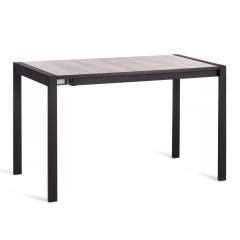 Стол Tetchair GALEON ЛДСП/HPL/металл, 110 x 70+45 x 75 см, Береза Таксус/черный