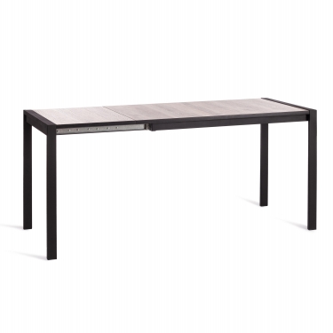 Стол Tetchair GALEON ЛДСП/HPL/металл, 110 x 70+45 x 75 см, Мрамор белый/чёрный