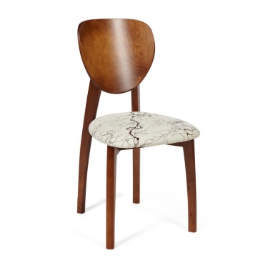 Стул Tetchair DIAMANTE мягкое сидение бук, 42x42x85см, коричневый, ткань Крекс Милк