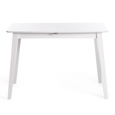 Стол обеденный раскладной Tetchair Retro дерево гевея, МДФ, 110+30 x 75 x 75см, Белый White