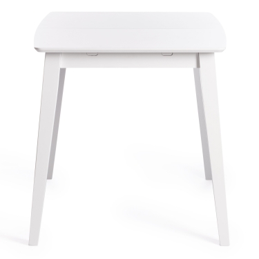 Стол обеденный раскладной Tetchair Retro дерево гевея, МДФ, 110+30 x 75 x 75см, Белый White