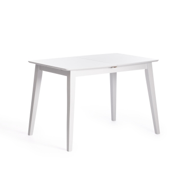 Стол обеденный раскладной Tetchair Retro дерево гевея, МДФ, 110+30 x 75 x 75см, Белый White