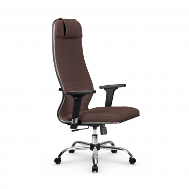 Кресло руководителя Метта Metta L 1m 38К2/2D Infinity Easy Clean MPES Комплект 7 Темно-коричневое