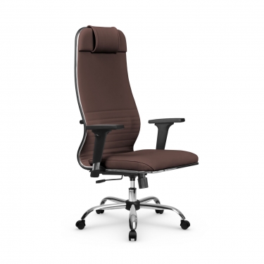 Кресло руководителя Метта Metta L 1m 38К2/2D Infinity Easy Clean MPES Комплект 7 Темно-коричневое
