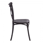 Стул Tetchair CROSS mod. PL24 пластик, 48 х 58 х 89 см, Black черный 05