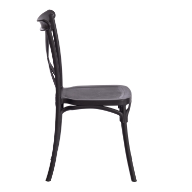 Стул Tetchair CROSS mod. PL24 пластик, 48 х 58 х 89 см, Black черный 05