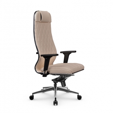 Кресло руководителя Метта Мetta L 1m 40M/2D Infinity Easy Clean MPES Комплект 2 Темно-бежевое