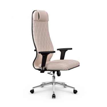 Кресло руководителя Метта Мetta L 1m 40M/2D Infinity Easy Clean MPES Комплект 10 Светло-бежевое