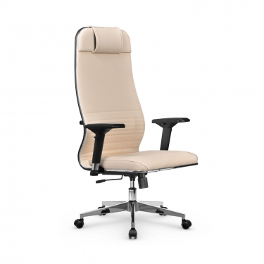 Кресло руководителя Метта Мetta L 1m 38K2/4D Infinity Easy Clean MPES Комплект 5 Молочное