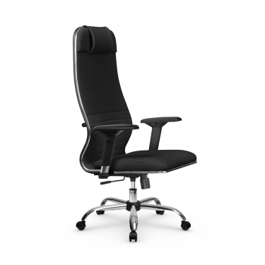 Кресло руководителя Метта Мetta L 1m 38K2/4D Infinity Easy Clean MPES Комплект 7 Черное