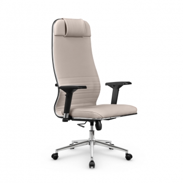 Кресло руководителя Метта Мetta L 1m 38K2/4D Infinity Easy Clean MPES Комплект 10 Светло-бежевое