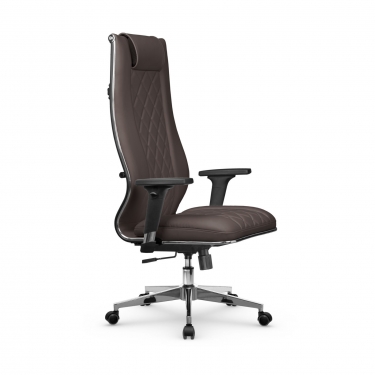 Кресло руководителя Метта Мetta L 1m 50M/2D Infinity Easy Clean MPES Комплект 3 Темно-коричневое