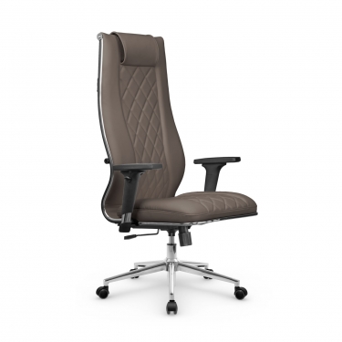 Кресло руководителя Метта Мetta L 1m 50M/2D Infinity Easy Clean MPES Комплект 7 Светло-коричневое