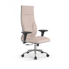 Кресло руководителя Метта Мetta L 1m 46/2D Infinity Easy Clean MPES Комплект 8 Молочное