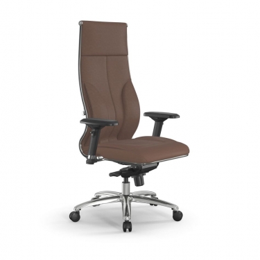 Кресло руководителя Метта Мetta L 1m 46/4D Infinity Easy Clean MPES Комплект 1 Светло-коричневое