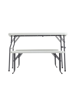 Комплект стола и двух скамеек Stool Group Кейт 1135 см Белый