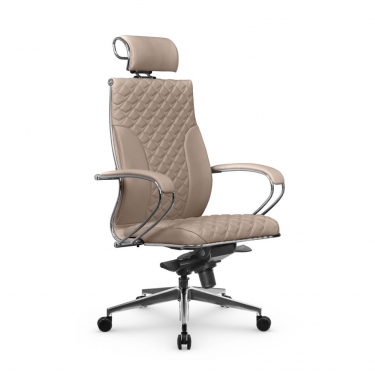 Кресло руководителя Метта Metta L 2c 44C/K116 Infinity Easy Clean MPES Комплект 2 Темно-бежевое