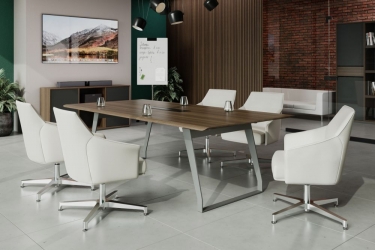 Стол переговорный Норден QUARTZ QZ.0102.BW.GF