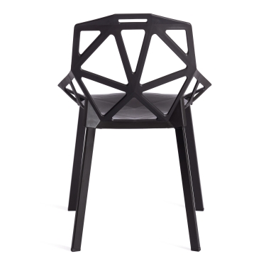 Стул Tetchair MEGATRON mod. PC60 пластик/металл, 54.5 х 60.5 х 82 см, Glossy black глянцевый черный