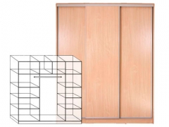 Шкаф-купе (SLIM) ШК 3/8(sl)-1775х610х2100 (лдсп)