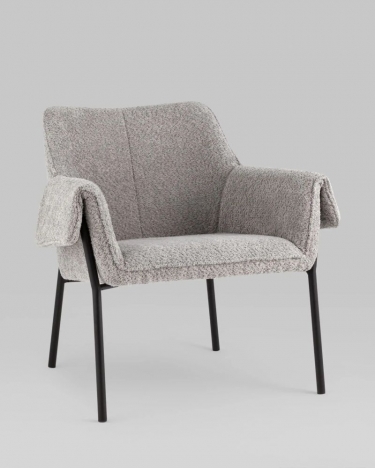 Кресло лаунж Stool Group Бесс альпака Серый