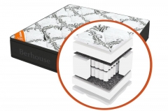 Матрас Berhouse MEGA MULT с поролоном MultiPocket Gray Night Berhouse Размер 2000х2000 мм