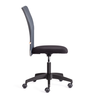 Кресло Tetchair START флок/ткань, черный/серый, 35/W-12