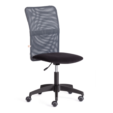 Кресло Tetchair START флок/ткань, черный/серый, 35/W-12