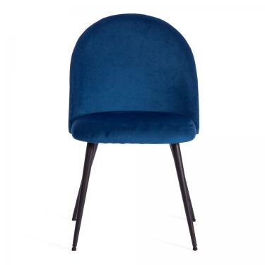 Стул Tetchair MONRO mod. 5144 / 1 шт. в упаковке металл/вельвет, 51x56x84 см, синий HLR 64/черный