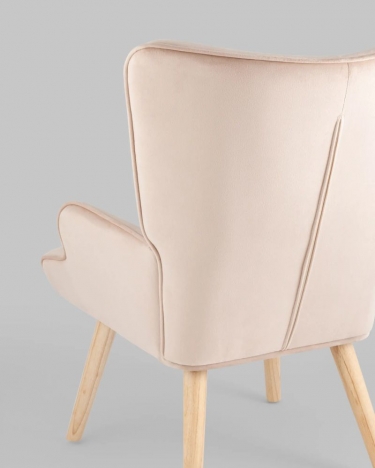 Кресло Stool Group Хью велюр Бежевый