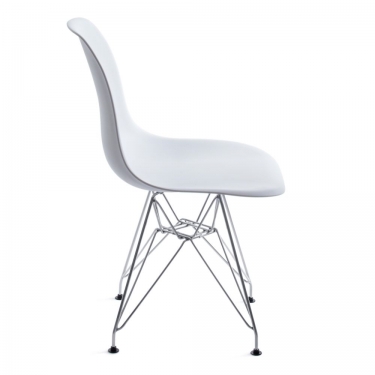 Стул Tetchair CINDY IRON CHAIR EAMES mod. 002 / 1 шт. в упаковке металл, пластик, 51x46x82,5, белый