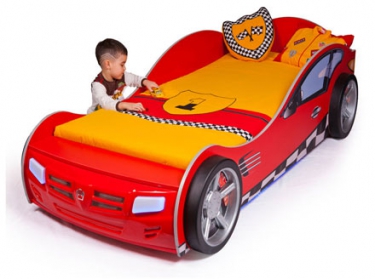 Кровать-машина Formula красная Advesta
