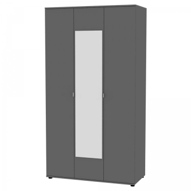 Шкаф распашный Аларти АлисаH5_M22230х1200х540ручкаскоба96ммГрафит