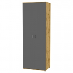 Шкаф распашный Аларти АлисаH42230х800х540ручкаскоба96ммГрафит