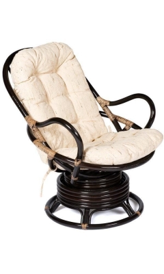 Кресло вращающееся Tetchair FLORES 5005 /без подушки/ Античный коричневый