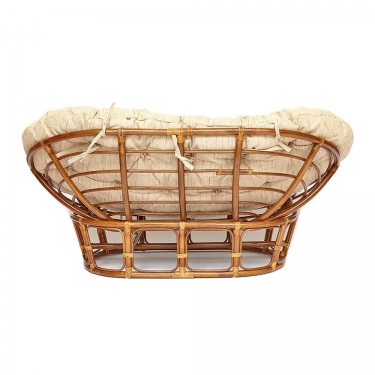 Кресло Tetchair MAMASAN/МАМАСАН 23/02 W /с подушкой/ подушка 182х119 см, 169х102х80 см, Pecan орех, ткань, Старт