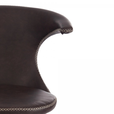 Стул Tetchair FLAIR mod. 9020 / 1 шт. в упаковке экокожа/металл, 60 х 56 х 78 см , коричневый 1/черный
