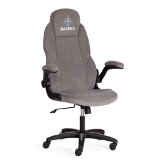 Кресло Tetchair BAZUKA флок , серый, 29