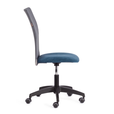 Кресло Tetchair START флок/ткань, синий/серый, 32/W-12