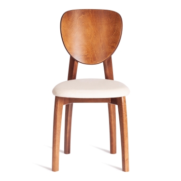 Стул Tetchair DIAMANTE мягкое сидение бук, 42x42x85см, коричневый, ткань Tenerife Cream