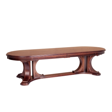 Стол Tetchair VERSAL овальный бук, мдф, 300 350/400 х 110 х 78 см, Tobacco