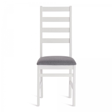 Стул Tetchair ROSARIO / 1 шт. в упаковке Многослойная фанера, 39 х 39 х 99 см, white, ткань тёмно-серая 150
