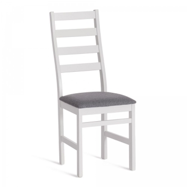Стул Tetchair ROSARIO / 1 шт. в упаковке Многослойная фанера, 39 х 39 х 99 см, white, ткань тёмно-серая 150