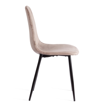 Стул Tetchair BREEZE mod. JSC-58 Велюр/металл , 44 х 53 х 86 см, coffee кофейный HLR 9 / черный