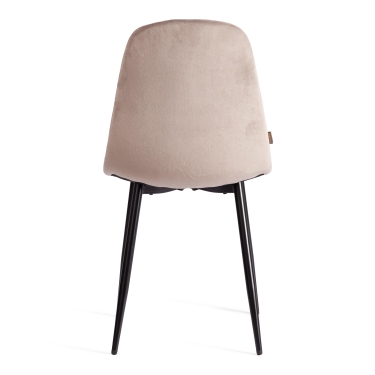 Стул Tetchair BREEZE mod. JSC-58 Велюр/металл , 44 х 53 х 86 см, coffee кофейный HLR 9 / черный