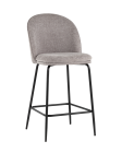 Стул полубарный Stool Group Echo Светло-серый