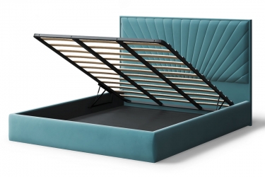 Кровать Можгинский лесокомбинат Леона, 20001400 мм, бирюзовый